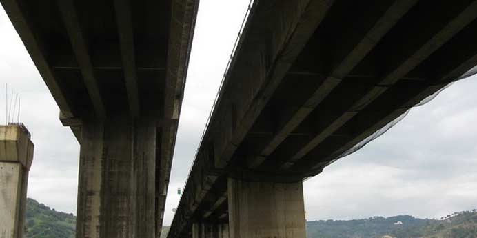 Reti anticaduta calcinacci, lavori viadotti autostrada Pa-Me